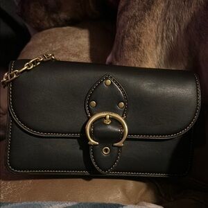 Coach Black Leather Crossbody Bag